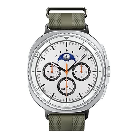 Galaxy Watch8 Classic | 46 мм | 4G LTE | White | Athleisure/Green | S/M, Размер: 46 мм, Цвет: White, Тип ремешка: Athleisure, Цвет ремешка: Green, Размер ремешка: S/M, Подключение часов: Bluetooth / Wi-Fi + 4G LTE, изображение 2